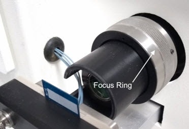 Figure 2: Position of the Focus Ring that is used to focus the camera image and SLD beam